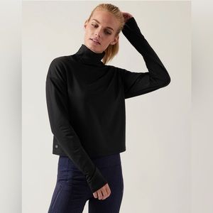 Athleta Whistler Mock Neck Top
